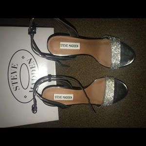 Steve Madden Ritter Pewter Heels